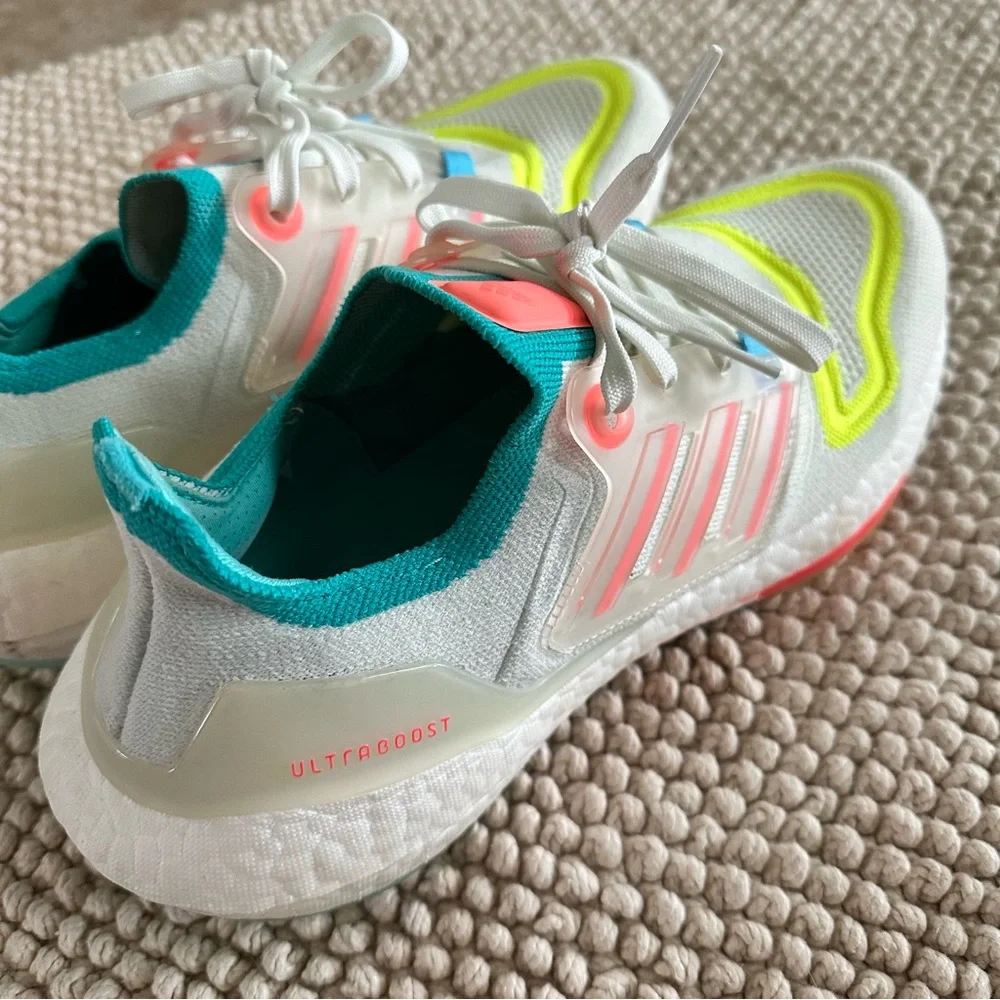 Adidas Ultraboost Neon EUC - Picture 2 of 6